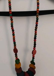 Boho Chic Wooden Beaded Necklace + 1 Free