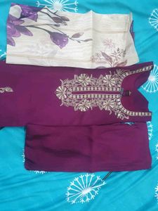 ​🍇✨ ROYAL WINE PURPLE 3-PIECE FESTIVE SET ✨🍇