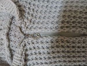 Knitted Crop Zip-Up Hoodie