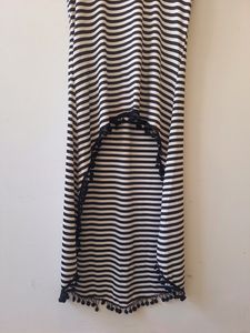 Striped High-Low Dress