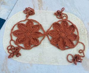 Crochet Flower Bikini Top