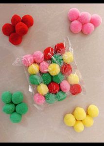 Colorful Pom Poms