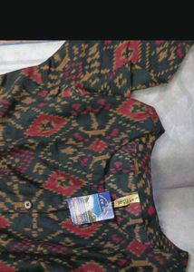 Ikkat Print Dress/Kurta