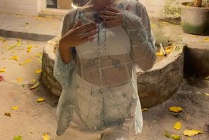 Art Decorat Mesh Eye Catching Lace Top