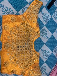 Gold Embroidered Indian Blouse