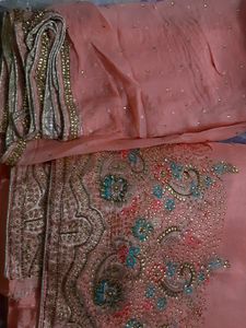 Karwachauth Special Pure Upada Cutdana Work Suit