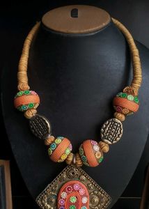 Orange Unique Necklace