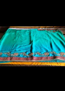party wear sari with blouse