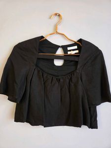 H&amp;M Black Crop Top 32&#34;