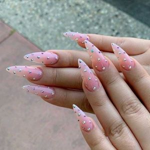 Black Stiletto Press-On Nails