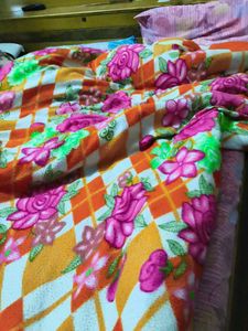 Floral Bedding single lihaf woolen cover