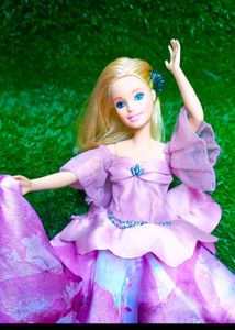 Vintage Barbie Pink Floral Dress