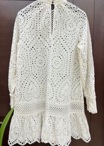 H&amp;M White Eyelet Dress
