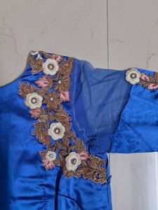 Elegant Blue Ethnic Gown
