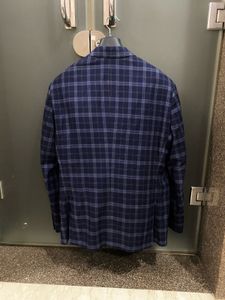 All Season Van Heusen Checkered Blue Blazer