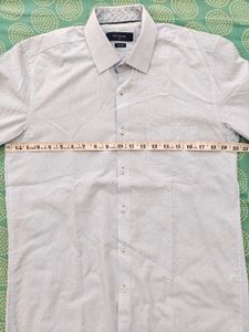 Grey Self Design Shirt