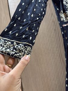 Elegant Black Printed Kurta