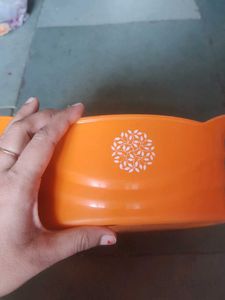 Orange Microwave Steamer