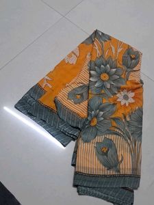 Floral Print Saree