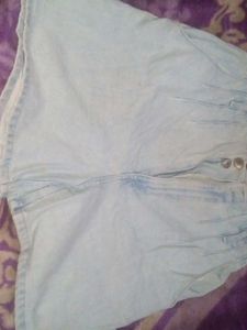 Light Wash Denim Skirt
