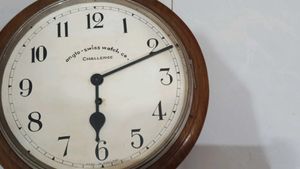 Vintage Anglo-Swiss Wall Clock