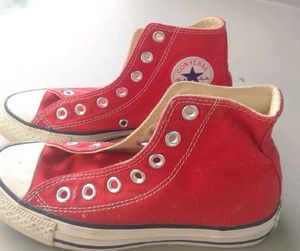 Red Converse High-Tops
