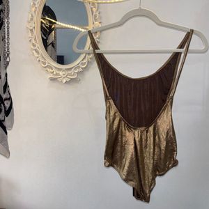 Golden Shimmer Swimsuit