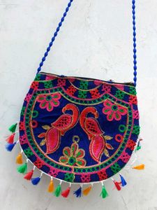 Embroidered 🦚Peacock Shoulder Bag