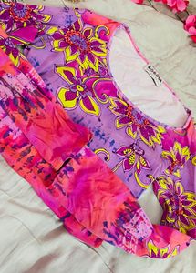 Pinterest inspired fitted multicoloured top
