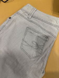Belbottom Grey Jeans For 30 Waist