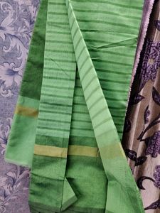 Green Striped Saree