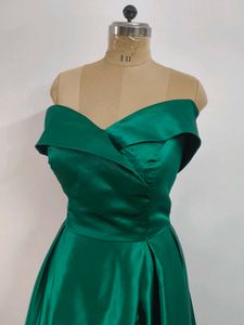 Emerald Green Off-Shoulder Gown