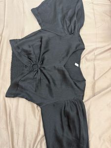 Black Flutter Sleeve Top