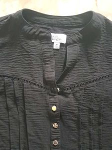 Elegant Black Button-Down Top