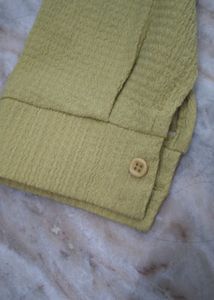 Olive Green Button-Down Shirt