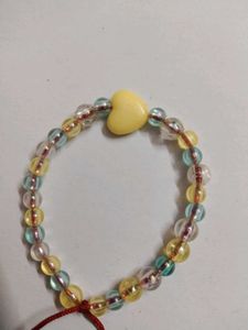 Beaded Heart Charm Bracelet