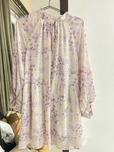 H&M WHITE FLORAL A LINE DRESS