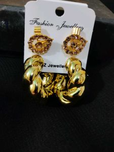 Pretty ,cute Earrings Pair Of 3✨