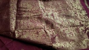 **Price Drop**Maroon Silk Border Saree