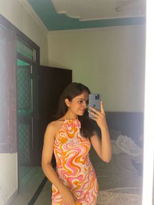 Retro Swirl Mini Dress