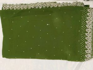 New Heavy Work Fancy Saree With Stitched Blouse (UnUsed)
