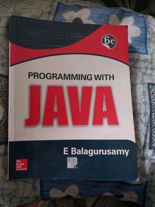 Programming With JAVA E Balagurusamy 6th Edition