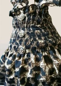 Patterned Smocked Dress