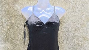 N. SEXY BLACK SHINNY BODYCON