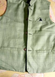 Green Plaid Vest