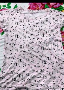 Pink T Shirt For Women ( Daily Use )