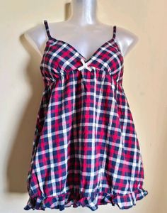 🎁Buy 2 Get 1 Free🎁 Plaid Cami Top Size S/M