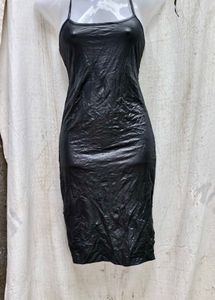 I. Sleek Black Slip Dress