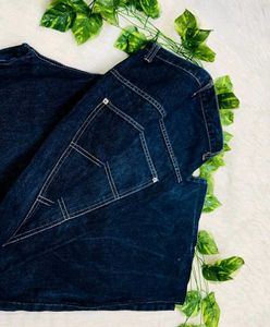 High Waist Wide Leg Denim Jeans