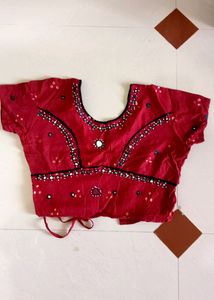 Navratri Bandhani Gamthi(Village) Handwork Choli